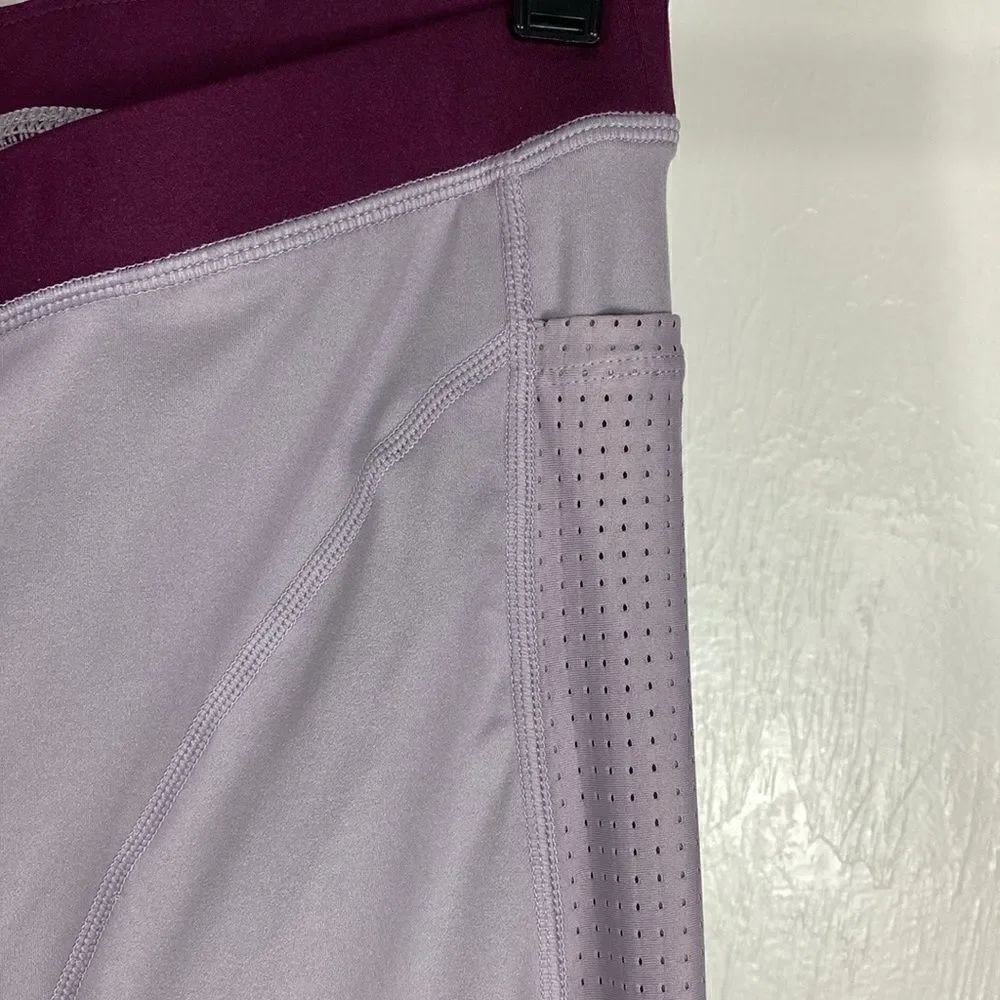 Spin Motion 365 made by Fabletics gray violet 7/8 leggings size L - Picture 3 of 10